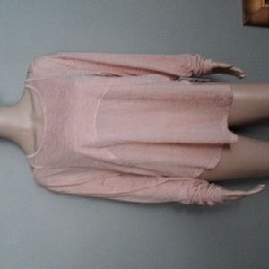 HALARA Women's Long Sleeve Lightweight Top - Blush Pink